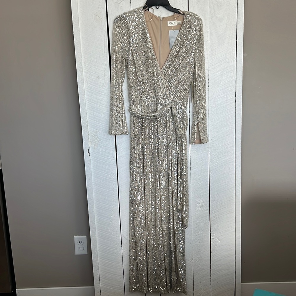 Gold Wide Leg Jumper with Belt
